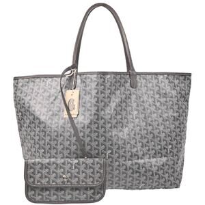 Goyard Coated Canvas Saint Louis Tote Gray